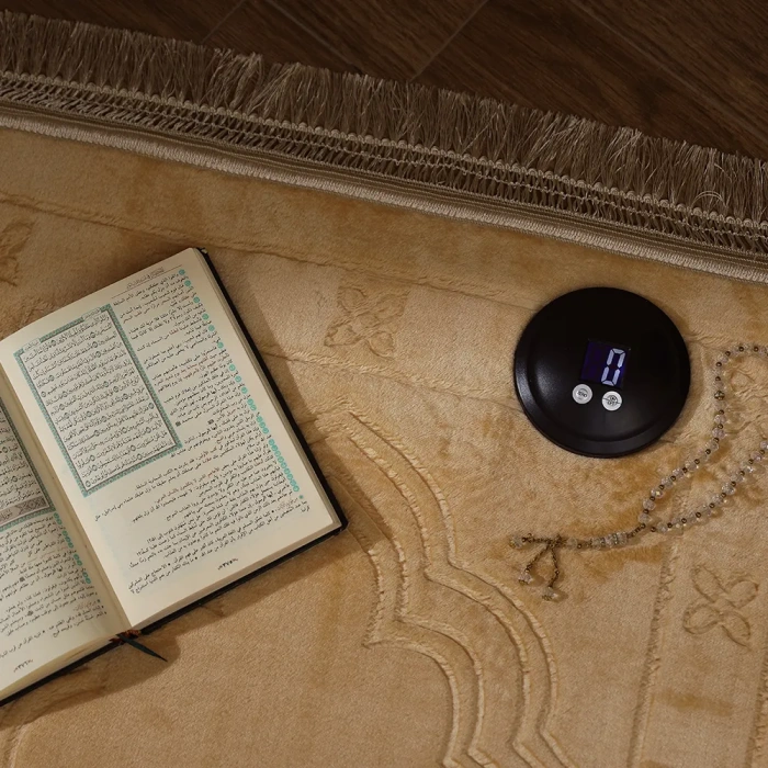 Plain Beige Prayer Rug - Image 2