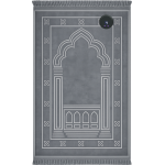 سجادة صلاة رمادية سادة