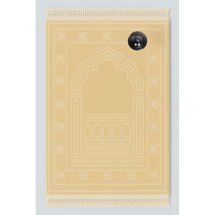Plain Beige Prayer Rug - Image 1