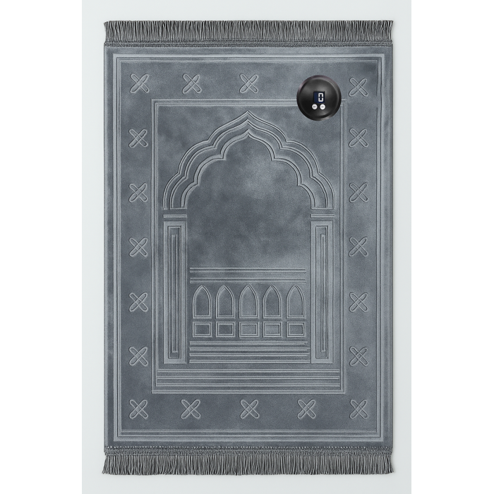 Plain Grey Prayer Rug - Image 1